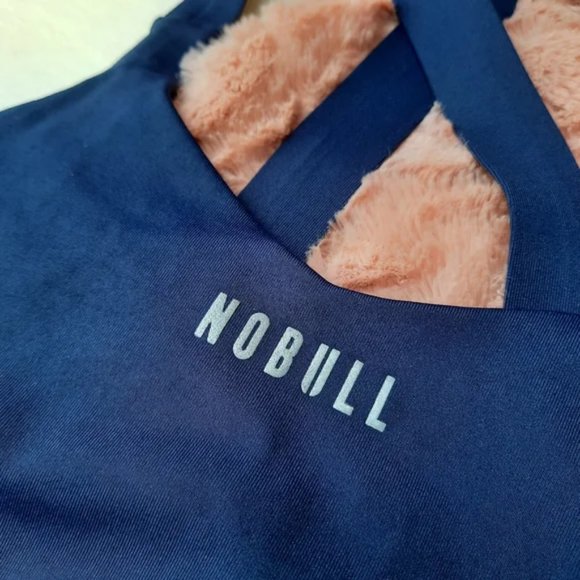 NoBull Pace Sports Bra Cross Back No Bull Training Workout Lounge Small Blue - Picture 4 of 13